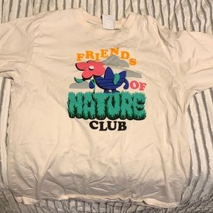 Cream large adidas shirt